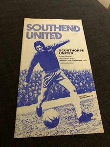 Southend United V Scunthorpe United 1972 Soccer/football Programme - Picture 1 of 2