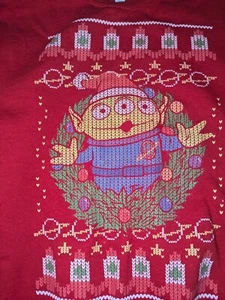 Disney Pixar Toy Story Aliens Christmas Sweatshirt Size XL Sweater Jerzees Tag - Picture 1 of 14