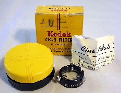 Vintage Kodak CK-3 Haze Lens Filter U11- Mount with Case,Box,Manual  6108044 - Image 1 of 4