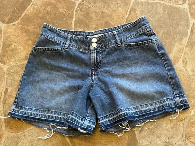 Pantalones cortos de mezclilla Paris Blues Soulmate tiro medio con flecos talla 11  Foto 1 de 4