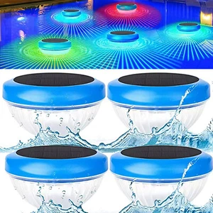 4 Packs Solar Floating Pool Lights Color Changing Waterproof Swimming Pool Light - Picture 1 of 11