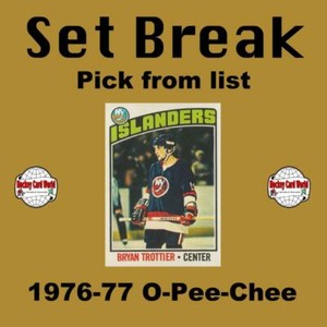 (HCW) 1976-77 O-Pee-Chee NHL Hockey Cards Set Break #2 - Pick From List
