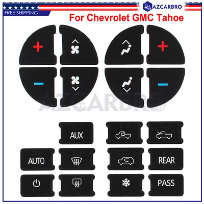 Nuevo kit de reparación de botones de tablero de CA calcomanías adhesivas para GMC Sierra 1500 HD Classic 2007 Foto 1 de 4
