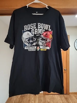 2017 NCAAF Rose Bowl USC Trojans Shirt EUC Mens XL Black - Image 1 of 4