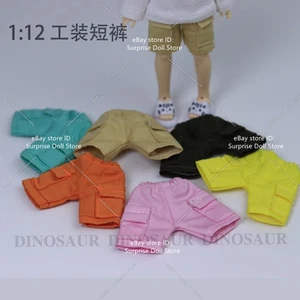 Pantalones cortos cargo 1/12 ajuste 6"" figura de acción mujer/hombre cuerpo muñeca - Imagen 1 de 15