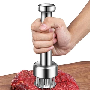 Stainless Steel Meat Tenderizer Tool, 21 Sharp Needles, Meat Piercing, Tenderizi - Picture 1 of 3