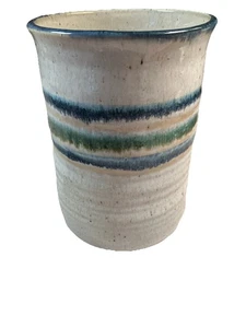 Casafina Sausalito weiß Utensiliendose Backformen blau grün gestreift Steinzeug - Bild 1 von 9