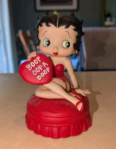 Vintage 1997 Boop Oop-a Doop Betty Boop Herz Thema Figur spielt keine Musik - Bild 1 von 4