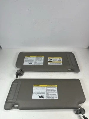 2004-2012 Nissan Armada Titan Sun Visor Driver Passenger Set Gray OEM - Image 1 of 4