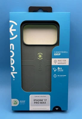 Empuñadura Speck CANDYSHELL + Funda MagSafe para iPhone 17 Pro Max -NEO MONÓTONA/Verde Brillante Foto 1 de 4