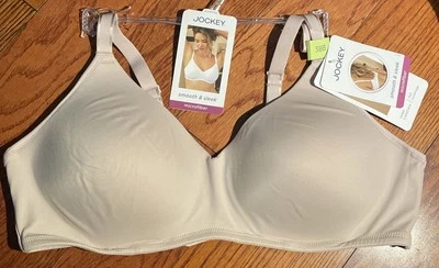 NWT Womens Nude Jockey Microfiber Wirefree Lined T Shirt Bra Size 38B - Image 1 of 4
