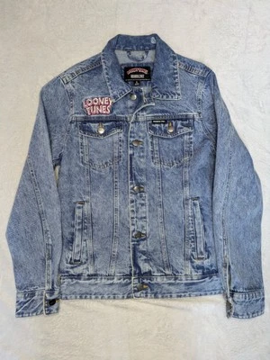 Members Only Looney Tunes Denim Jacket Size Small Pockets Embroidered  - Image 1 of 4