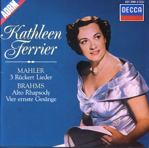 Kathleen FERRIER MAHLER 3 Ruckert Lieder BRAHMS Alto Rhapsody WALTER [CD] NM+ - Imagen 1 de 3