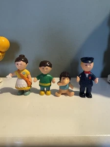 Big Red Fun Bus Figure Bluebird 1988 Driver Mum Boy Hedgehog Bundle - Picture 1 of 12