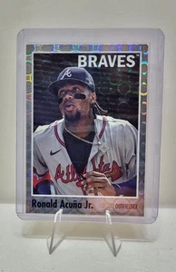 2024 Topps Chrome Ronald Acuña Jr. Silver Foil Refractor Braves #116 - Picture 1 of 2