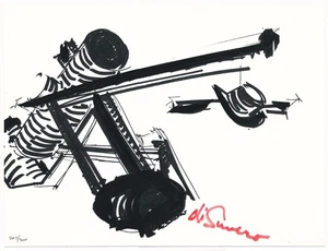 Mark Di Suvero 1973 Original Signed Numbered Limited Edition Screenprint - Picture 1 of 7