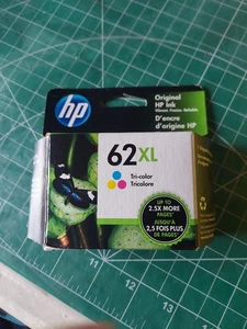 NEW HP Tri-Color Ink 62XL Expired May 2023 Sealed In Box - Picture 1 of 4