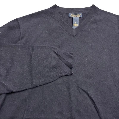 Suéter Garret Scott Para Hombre Talla XL Azul Marino 100% Lana Merino Extra Fina Pullover Foto 1 de 4