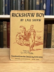 Rickshaw Boy by Lau Shaw HCDJ Reynal Hitchcock 1945 Illustrated Vintage - Bild 1 von 18
