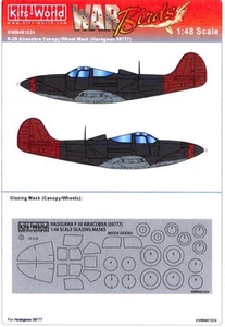 Bausätze World Decals 1/48 P-39 AIRACOBRA CANOPY & WHEELS PAINT MASK Hasegawa - Bild 1 von 2