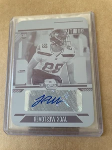 2024 Panini Contenders Optic Jack Westover  1/1 Printing Plate Auto Seahawks - Picture 1 of 2