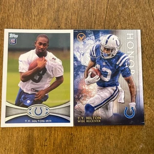 (2) T.Y. Hilton Topps Valor Honor & RC 2012 Topps Rookie Lot Combined Shipping - Picture 1 of 2