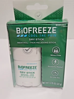 BiOFREEZE COOL THE PAIN FAST ACTING MENTHOL PAIN RELIEF DRY STICK 0.76 OZ - Image 1 of 2