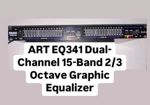 ART EQ341 Dual-Channel 15-Band 2/3 Octave Graphic Equalizer - Picture 1 of 3