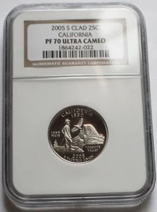 2005-S Proof California Clad State Quarter 25C - NGC PF70 UCAM - Picture 1 of 2