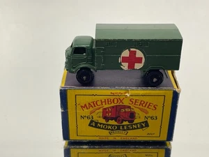 MATCHBOX 63 FORD 4x4 SERVICE AMBULANCE - BPW -ARMY 3inch- GOOD IN B3 BOX - 102 - Picture 1 of 7