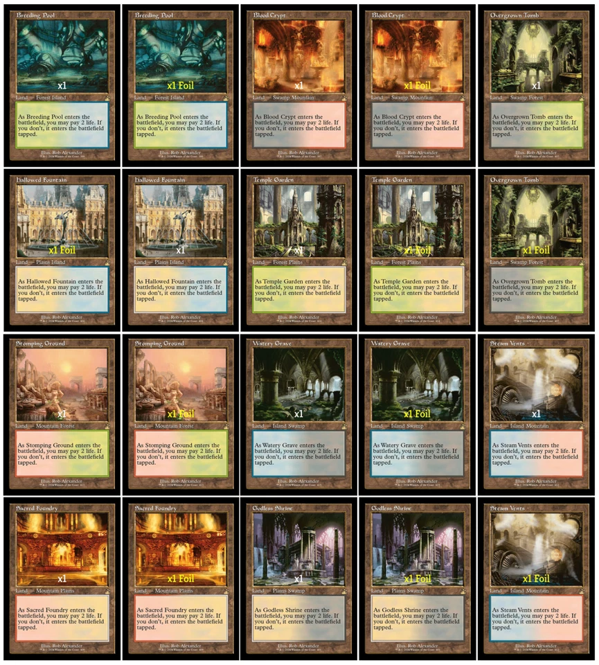 MTG Retro Ravnica Remastered RVR Shock Lands MINT (SELECT) - Image 1 of 1