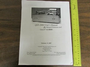 Integral Solutions QST-2002 User's Manual - Bild 1 von 2