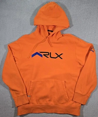 RLX Ralph Lauren Championship Series 67 Pullover Sudadera con Capucha Hombres Talla XXL Naranja Foto 1 de 4
