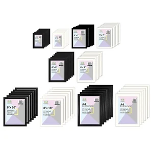 [24er Set] Foto Bilderrahmen 4"x6"/5"x7"/8"x10"/A4 Zertifikat Styrolrahmen - Bild 1 von 63