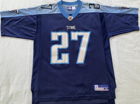 Vintage Eddie George # 27 Tennessee Titans Reebok NFL Equipment  M Mens Jersey Cover