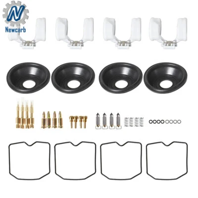 Kit de reparo 4 carburador com flutuador de borracha diafragma para Kawasaki GPz1100 1995-1997 - Imagem 1 de 4