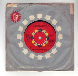 THE EVERLY BROTHERS SO IT WAS SO IT IS SO IT ALWAYS WILL BE  1963  RARE 45 - Picture 1 of 1