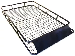 LARGE Universal Roof Basket Steel Cargo Luggage Tray Folding Carrier Rack 1.6M - Picture 1 of 9