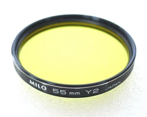 55mm MILO Y2 Filter - YELLOW B&W Contrast - NEW - Picture 1 of 3