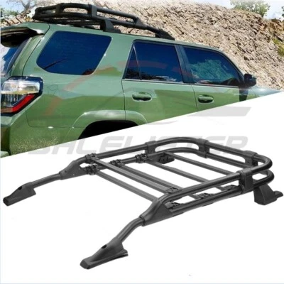 Black Adjustable Roof Rack Cargo Basket w/Bolts For Toyota 4Runner 2010-2024 23 - Image 1 of 4