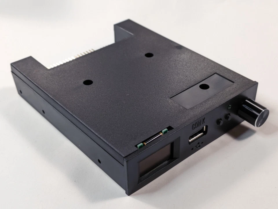 Gotek FlashFloppy PLUS - Black, OLED, Rotary, AT32F435 - Image 1 of 1