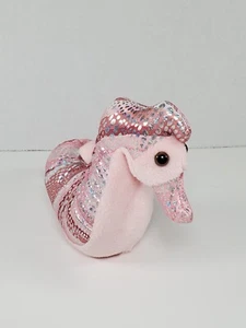 Wildlife Artists  Pastel Pink Seahorse Stuffed Plush Shiny/Sparkles - Picture 1 of 6