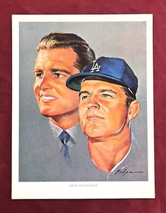 L A DODGERS NICHOLAS VOLPE UNION 76 PRINT 8 1/2 X 11 1964 DON DRYSDALE HOF - Picture 1 of 2