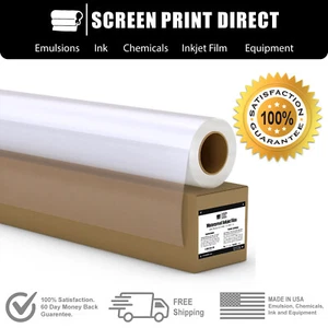 Pantalla de película de transparencia por inyección de tinta impermeable - TODOS LOS TAMAÑOS - 1 rollo - 5 MIL - Imagen 1 de 2