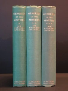 HERBERT MAXWELL Memories of the Months 1931-32 3 Vols New Revised Edition - Picture 1 of 8