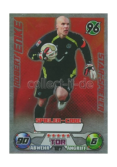 Match Attax 09/10 - 127 - ROBERT ENKE - STAR-SPIELER - Bild 1 von 1