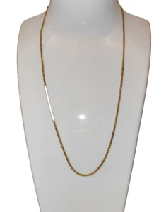 Goldkette feine Flachpanzerkette Kette 42 cm 333 = 8 Kt Gelbgold gepunzt EWO - Picture 1 of 13