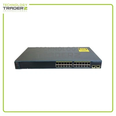 WS-C2960-24TT-L V03 Cisco 2960 24-Port Ethernet Managed Switch 800-27221-03 - Image 1 of 3