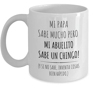 Taza Regalo Para Abuelo Sabe Un Chingo Nietos Dia del Padre Cumpleaños Navidad - Bild 1 von 15