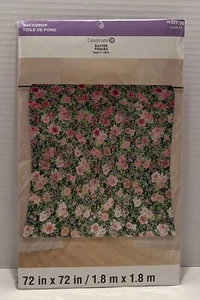 Celebrate it Floral Backdrop 72 in x 72 in - New - Picture 1 of 2